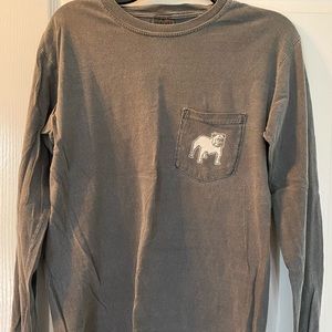 Light grey, long sleeve Samford University shirt